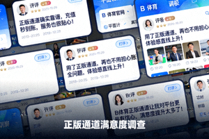 B体育官网用户好评截图集合，展示正版通道带来的满意度提升