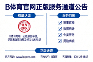 B体育官网官方公告文件图片，明确正版服务通道的权威性与服务范围