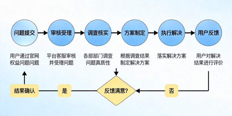 B体育官网用户权益保障流程图，从问题提交到解决反馈的完整闭环