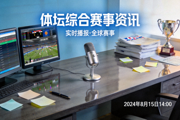 体坛综合赛事资讯播报工作台场景配图