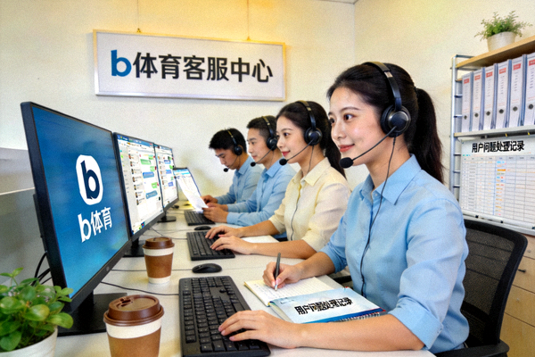 b体育平台客服团队处理用户问题的工作场景画面
