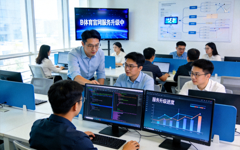 B体育官网服务升级技术团队办公场景照片